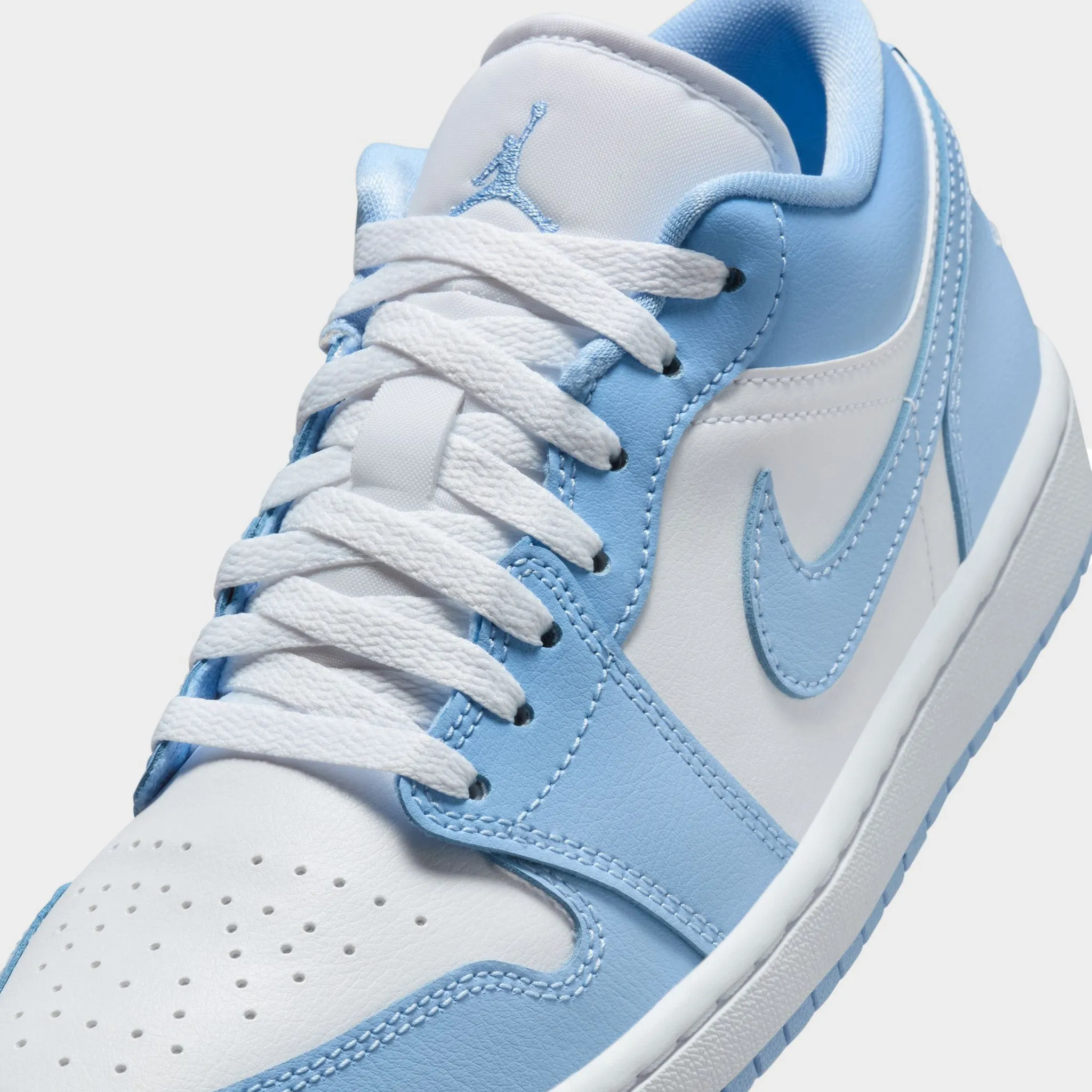 Jordan Women's 1 Low White / Aluminum Elasticated Shock Dispersing Heel Cup