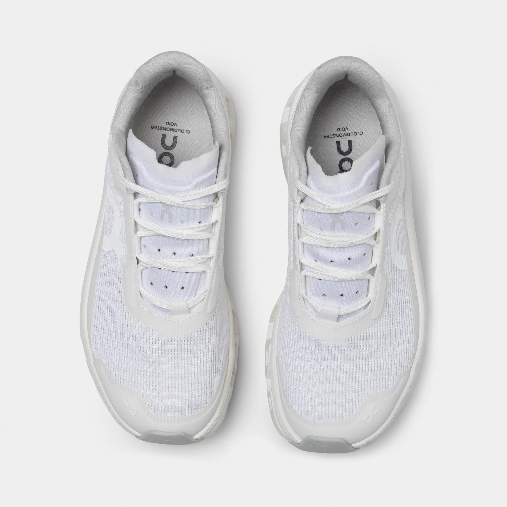 On Women's Cloudmonster Void 1 White / White Comfortable toe box