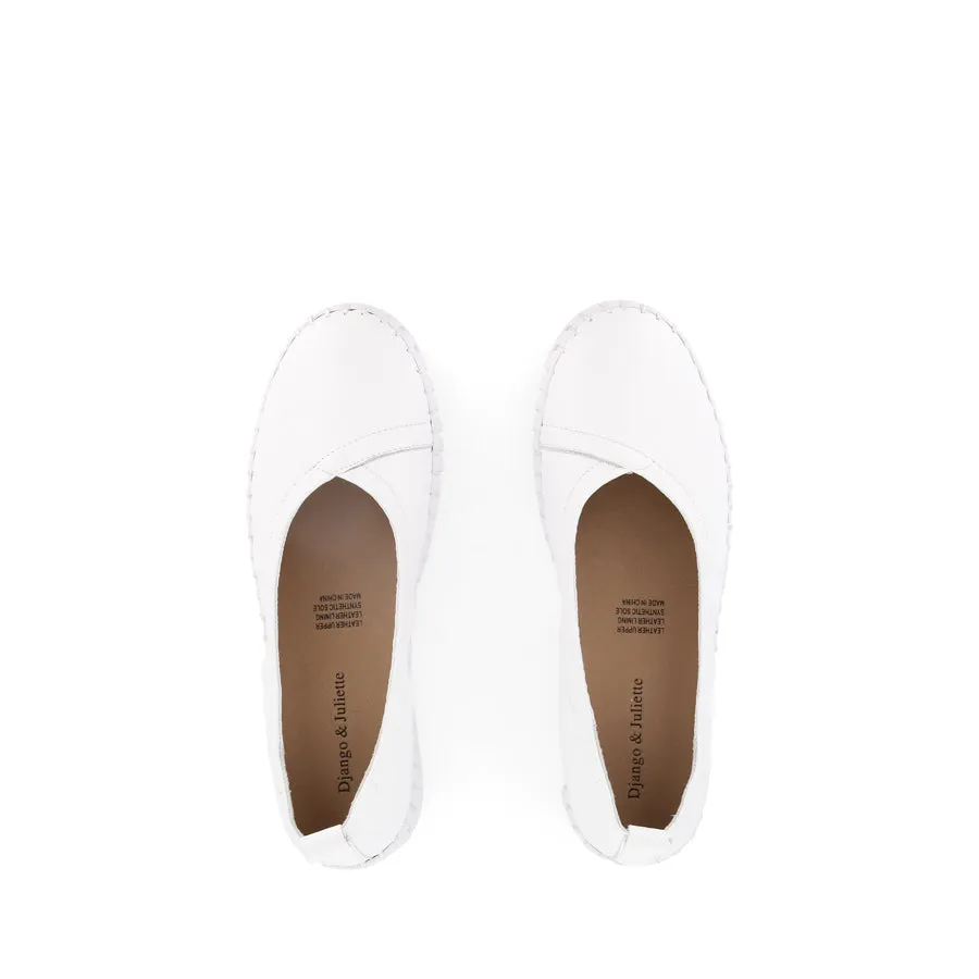 Cozy Padding Love Walk HEATON - WHITE WHITE LEATHER