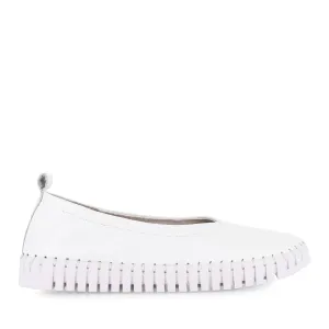 HEATON - WHITE WHITE LEATHER Fire Glow