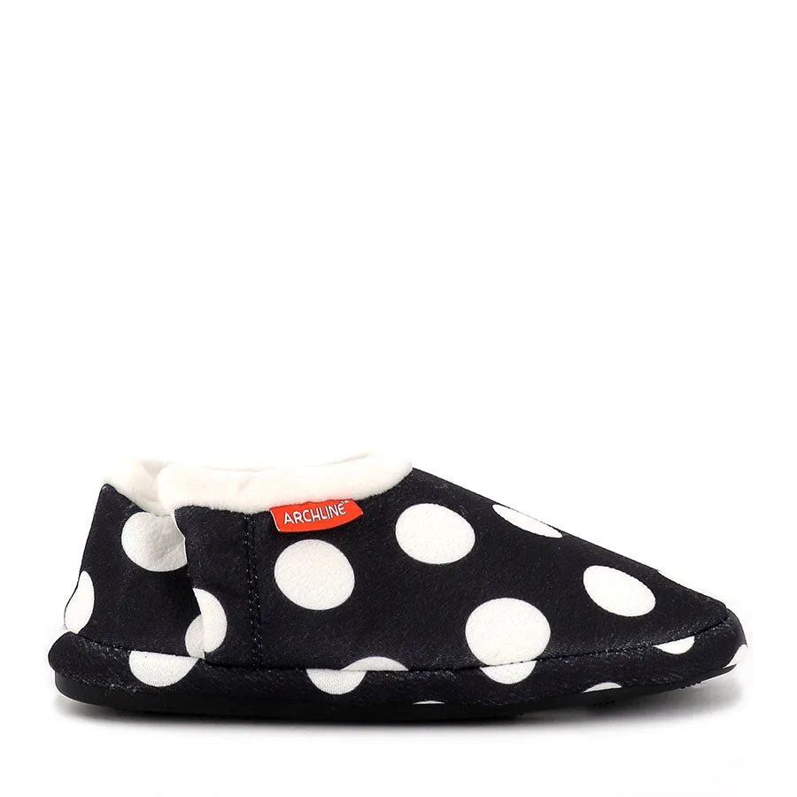 GelCushion JANE CLOSED - BLACK POLKADOT