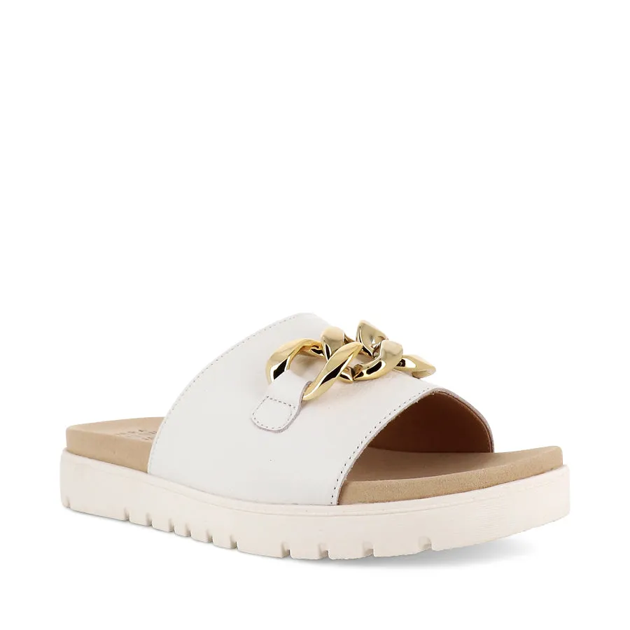 Comfortable For Treadmill Reinforced heel NARRY XW - WHITE LEATHER