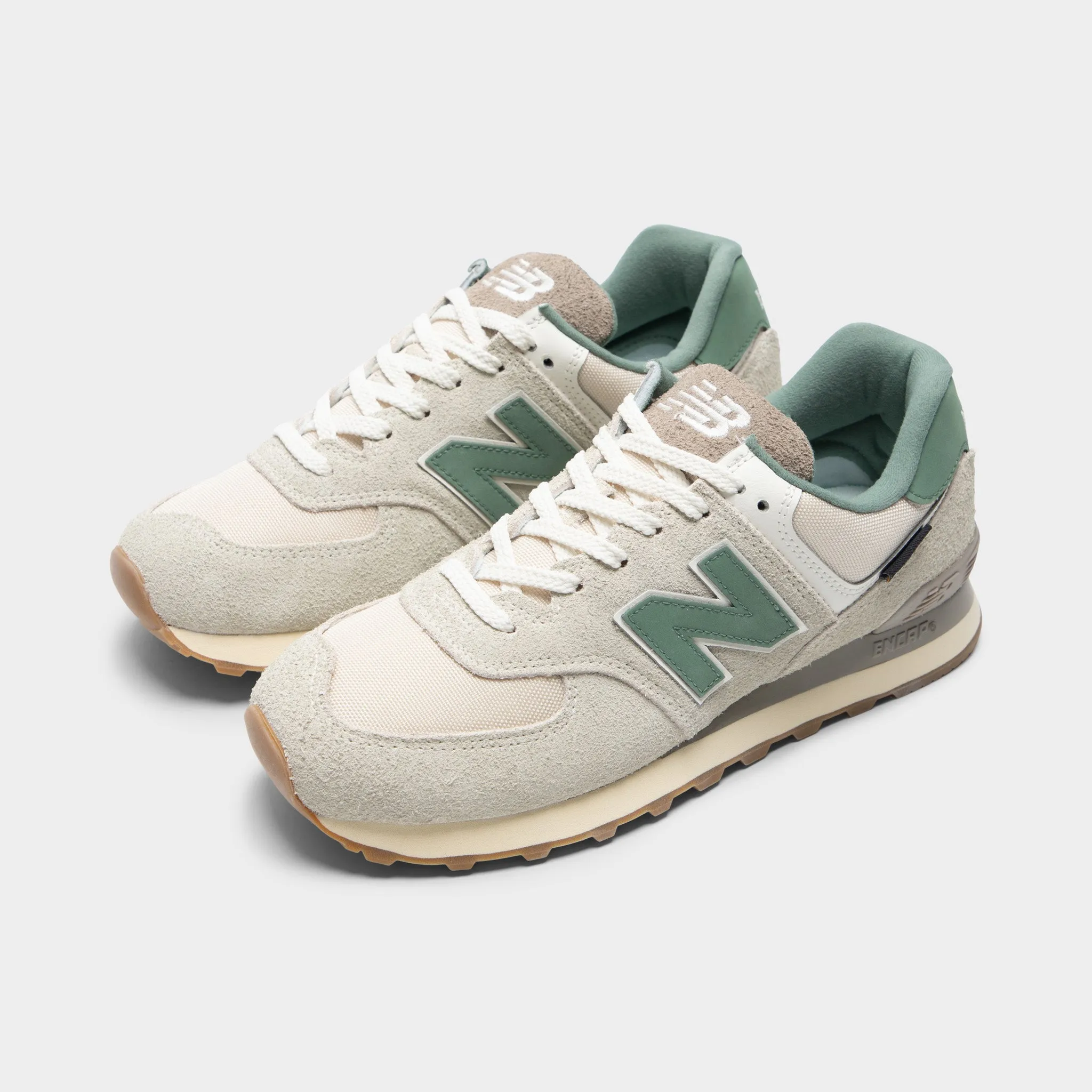 Water Resistant Construction Daily Motion New Balance 574 Calcium / New Spruce