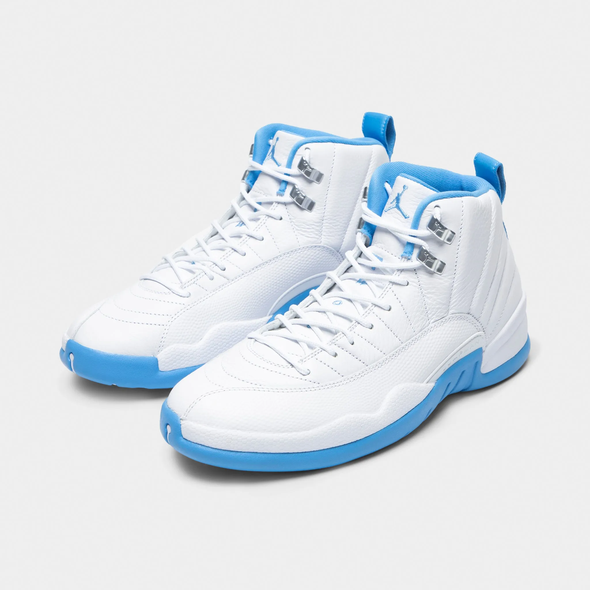 Multi-Sport Design Lightweight Knit Fabric Jordan 12 Retro White / University Blue - Metallic Silver