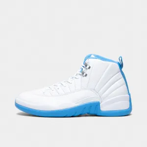 Flexible Sole Design Jordan 12 Retro White / University Blue - Metallic Silver