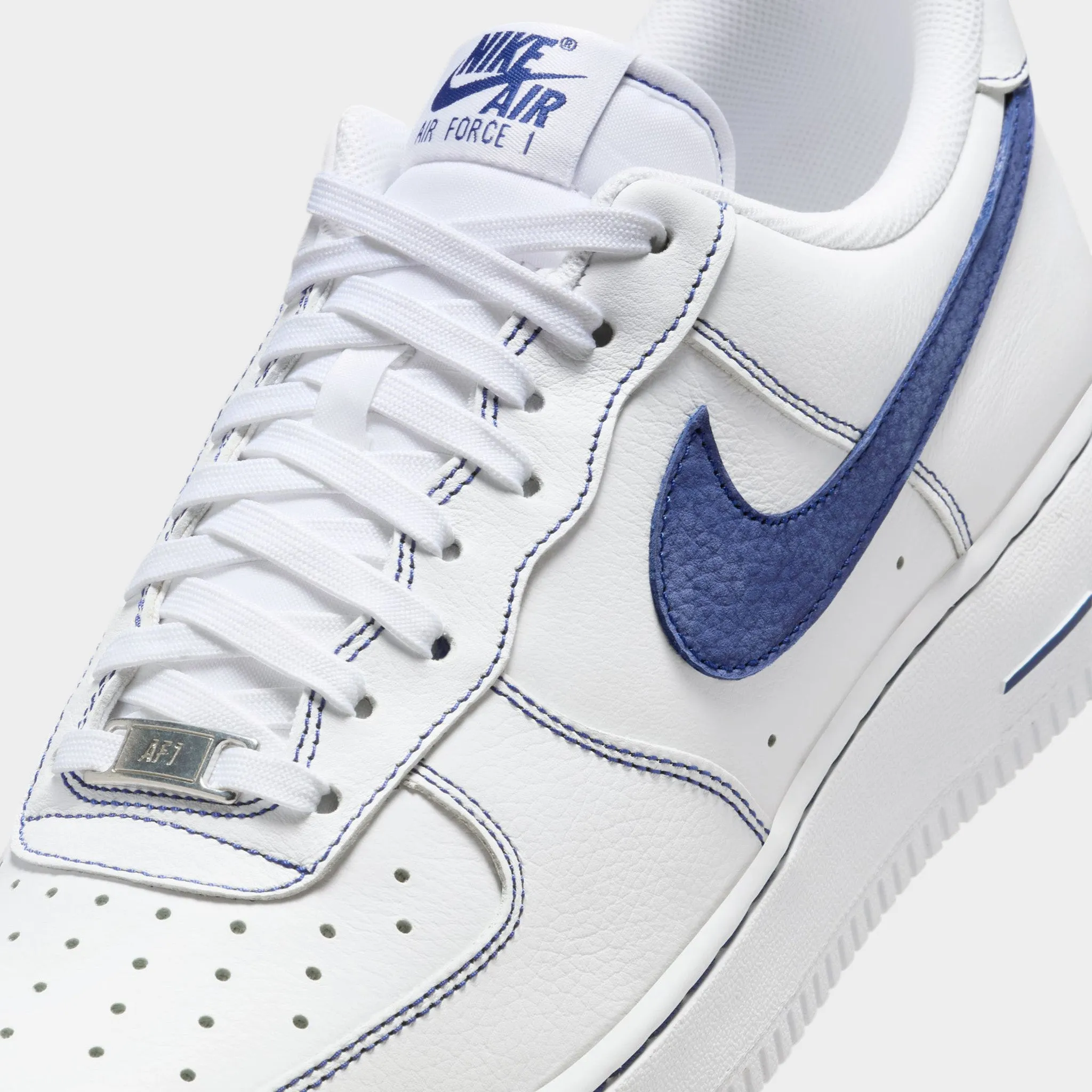 Nike Air Force 1 '07 LV8 White / Deep Royal Low Top Design