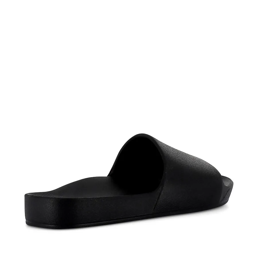 ARCH SUPPORT SLIDES - BLACK Simple Footwear