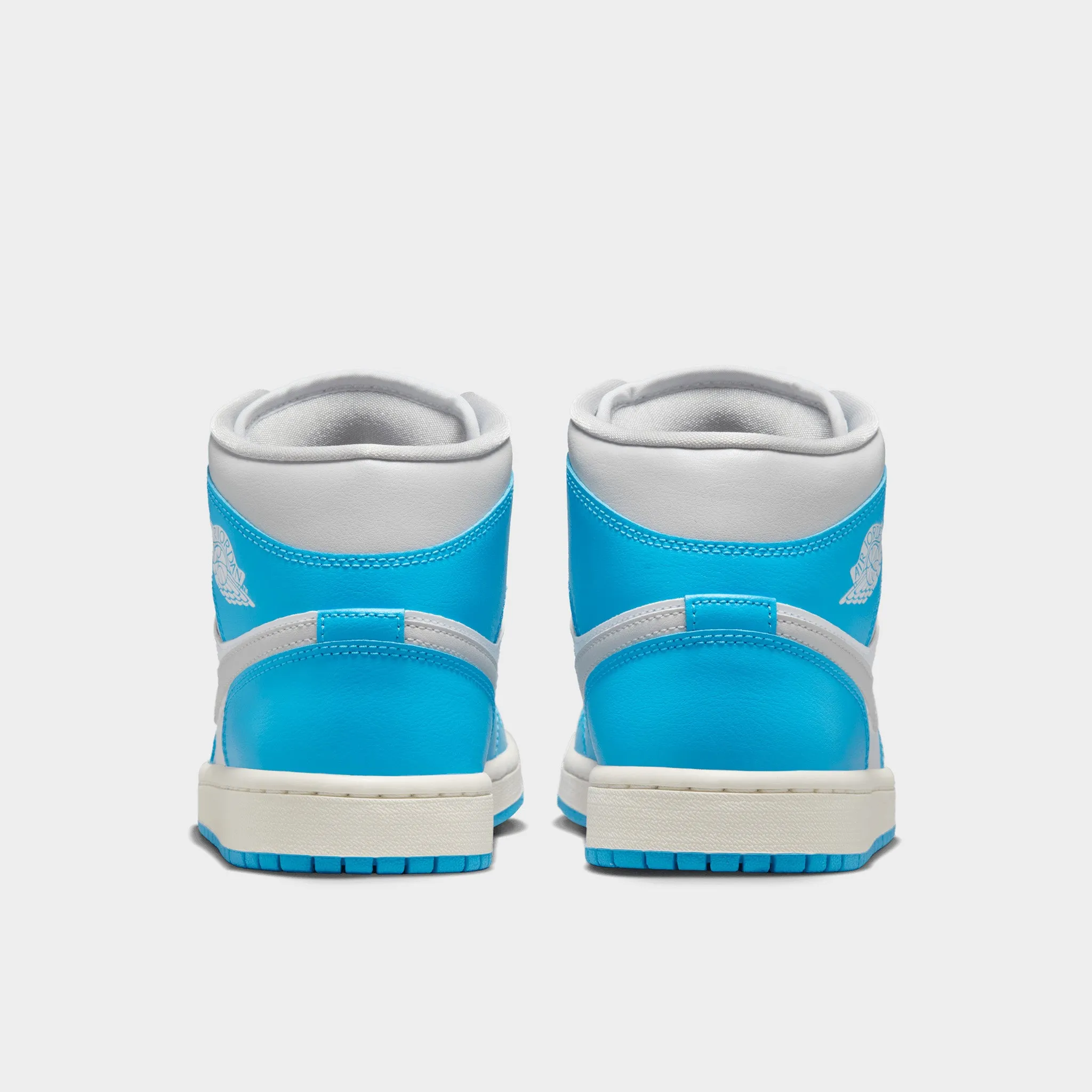 Jordan Women's 1 Mid Dark Powder Blue / Neutral Grey - White All-weather breathability
