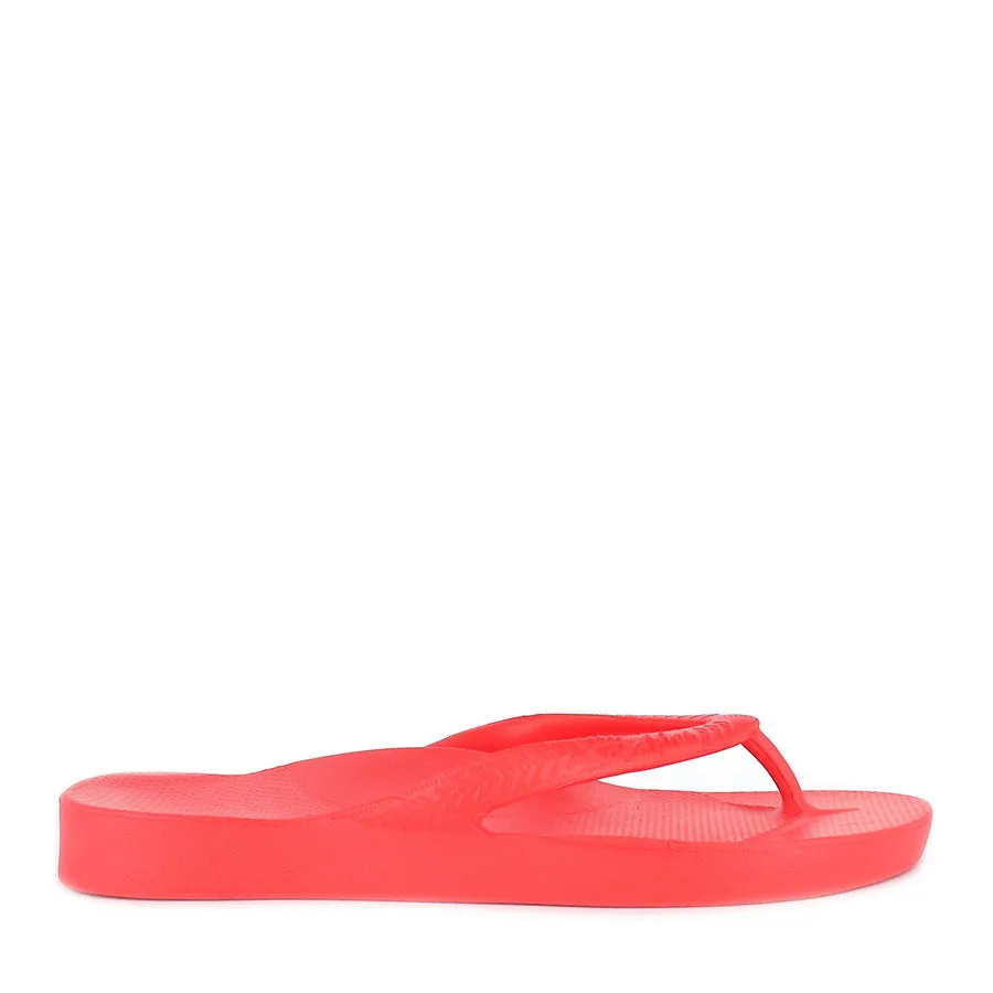 Comfortable And Lightweight Travel Days ARCH SUPPORT THONGS - CORAL