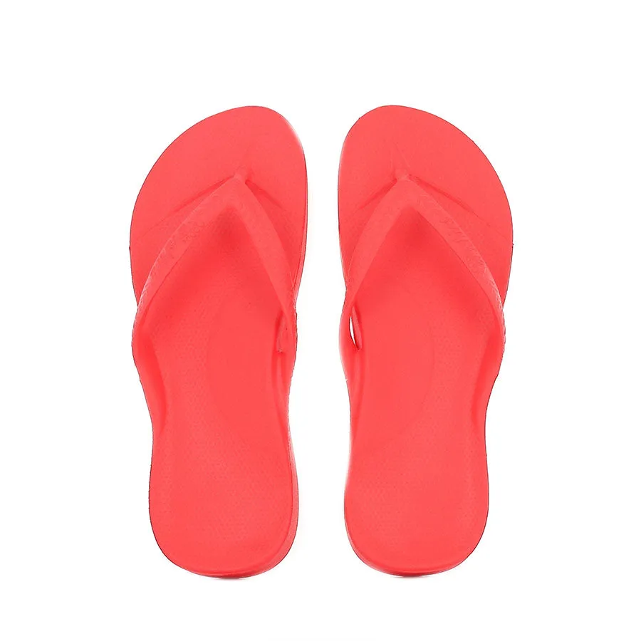 Heel Strap ARCH SUPPORT THONGS - CORAL