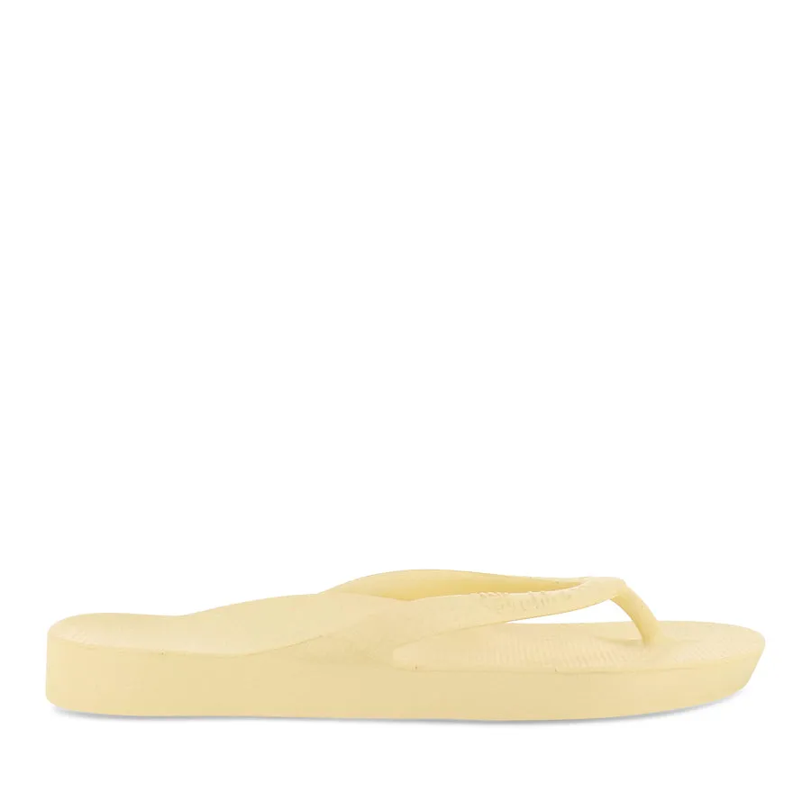 ARCH SUPPORT THONGS - LEMON Relaxed Outdoor Footwear