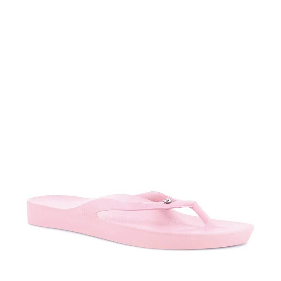 Flexible Sole Fashion Flip-flops ARCH SUPPORT THONGS - PINK CRYSTAL