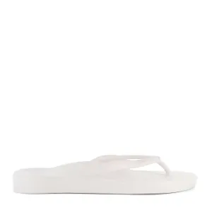 ARCH SUPPORT THONGS - WHITE Relaxed Flip-flops