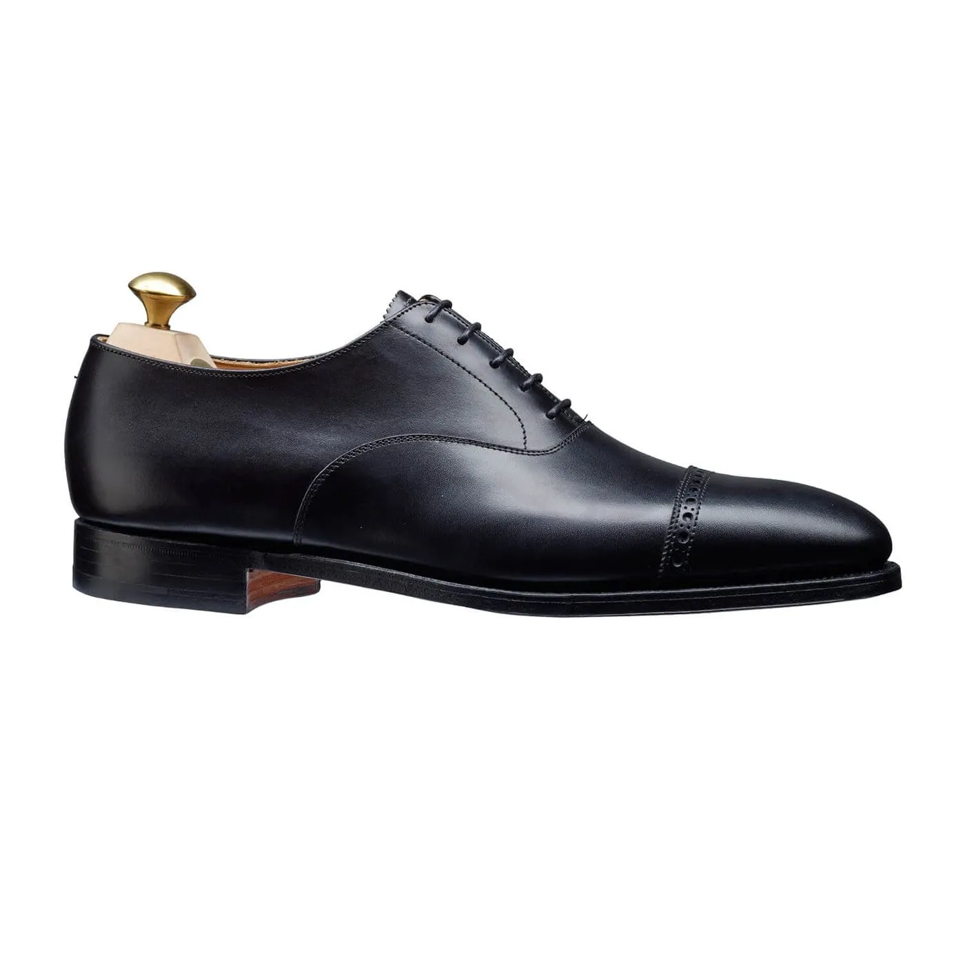 Arden Black Calf Easy Walk Shoes Polished Oxfords