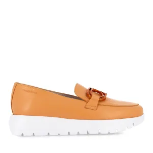 ARIANA A-2462 - ORANGE LEATHER Street Hold Soft Insole Shoes