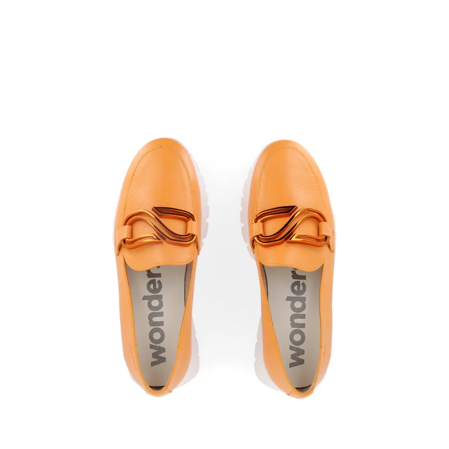 Breathable Shoes ARIANA A-2462 - ORANGE LEATHER
