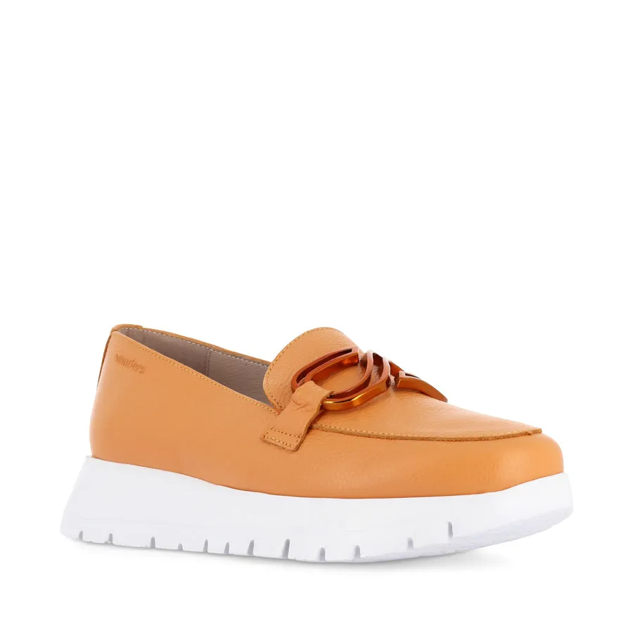 ARIANA A-2462 - ORANGE LEATHER Comfortable Soles