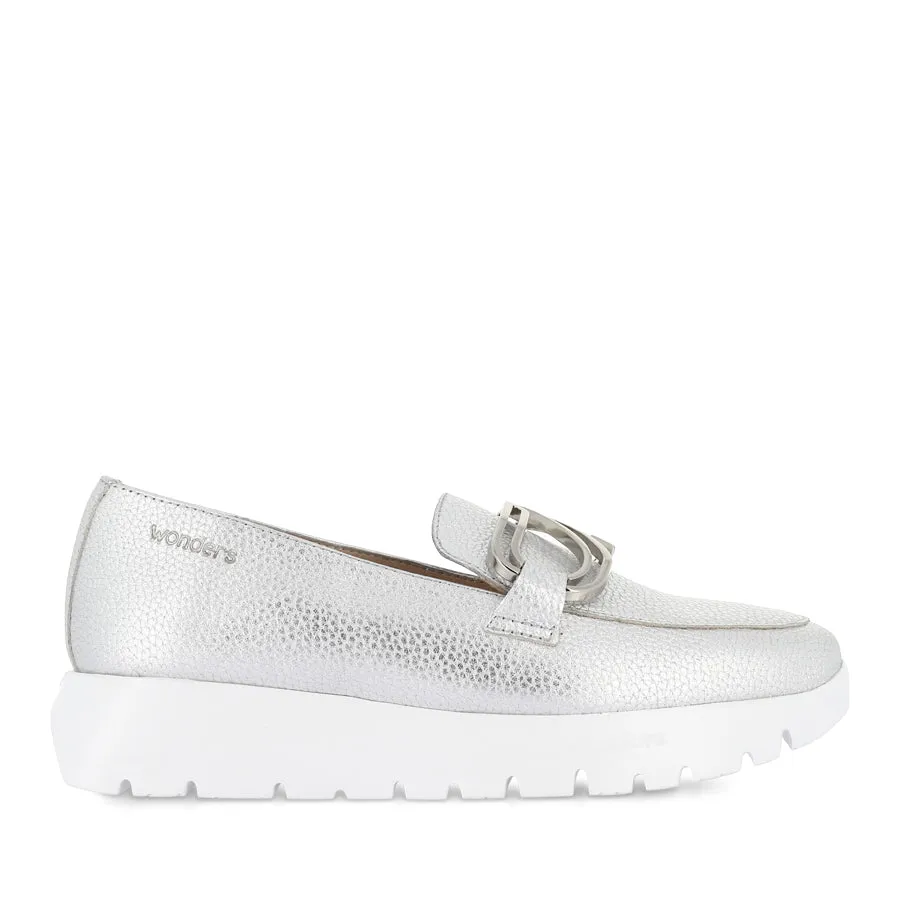 Durable Design Soft Footbed ARIANA A-2462 - SILVER LEATHER