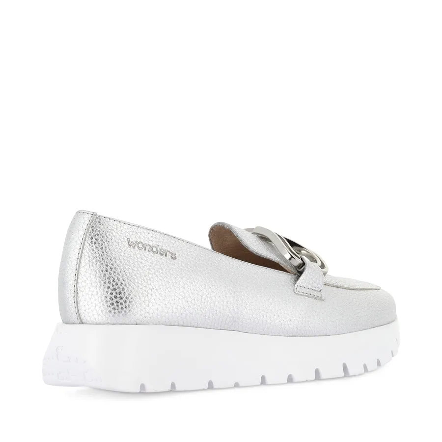 ARIANA A-2462 - SILVER LEATHER Safe Sure Firm Lane