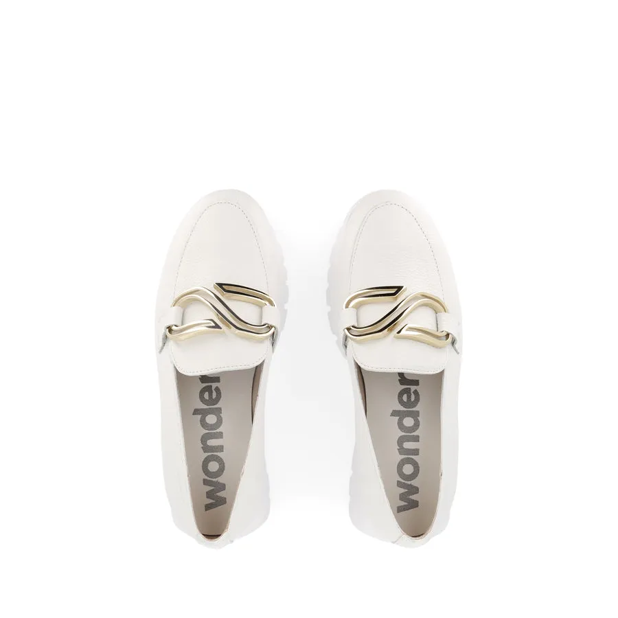 ARIANA A-2462 - WHITE LEATHER Fashion Mood Comfortable leather