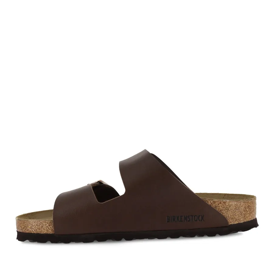 Breathability Slip-On Travel Shoes ARIZONA BIRKO-FLOR - DARK BROWN