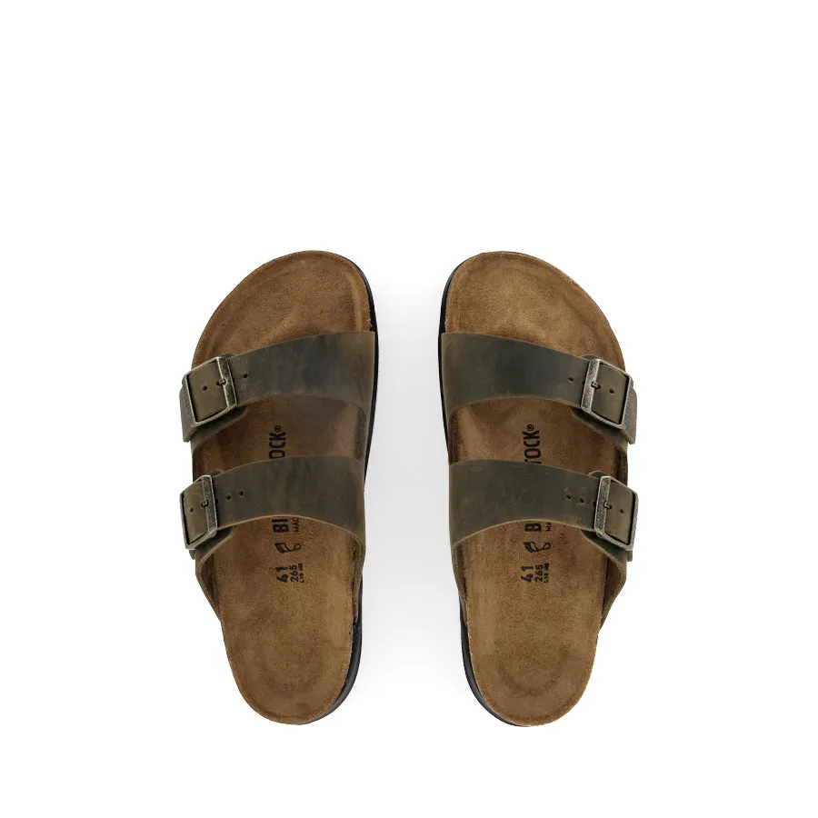 Day Glam ARIZONA CROSS TOWN - FADED KHAKI OILED LEATHER