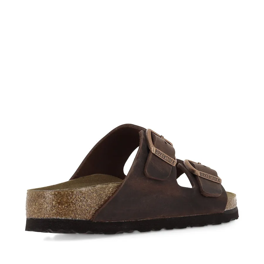 Breathable Construction ARIZONA NATURAL LEATHER NARROW - HABANA LEATHER