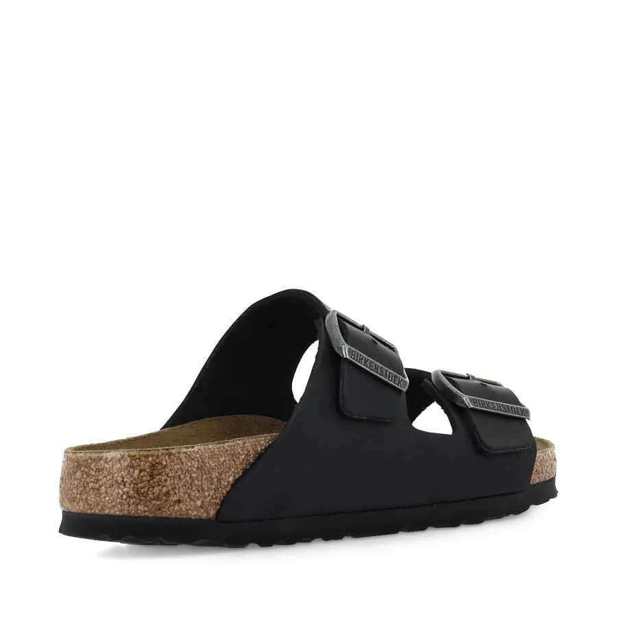 Weekend Plans Travel Comfort Shoes ARIZONA NATURAL LEATHER NARROW - OILED BLACK LEATHER