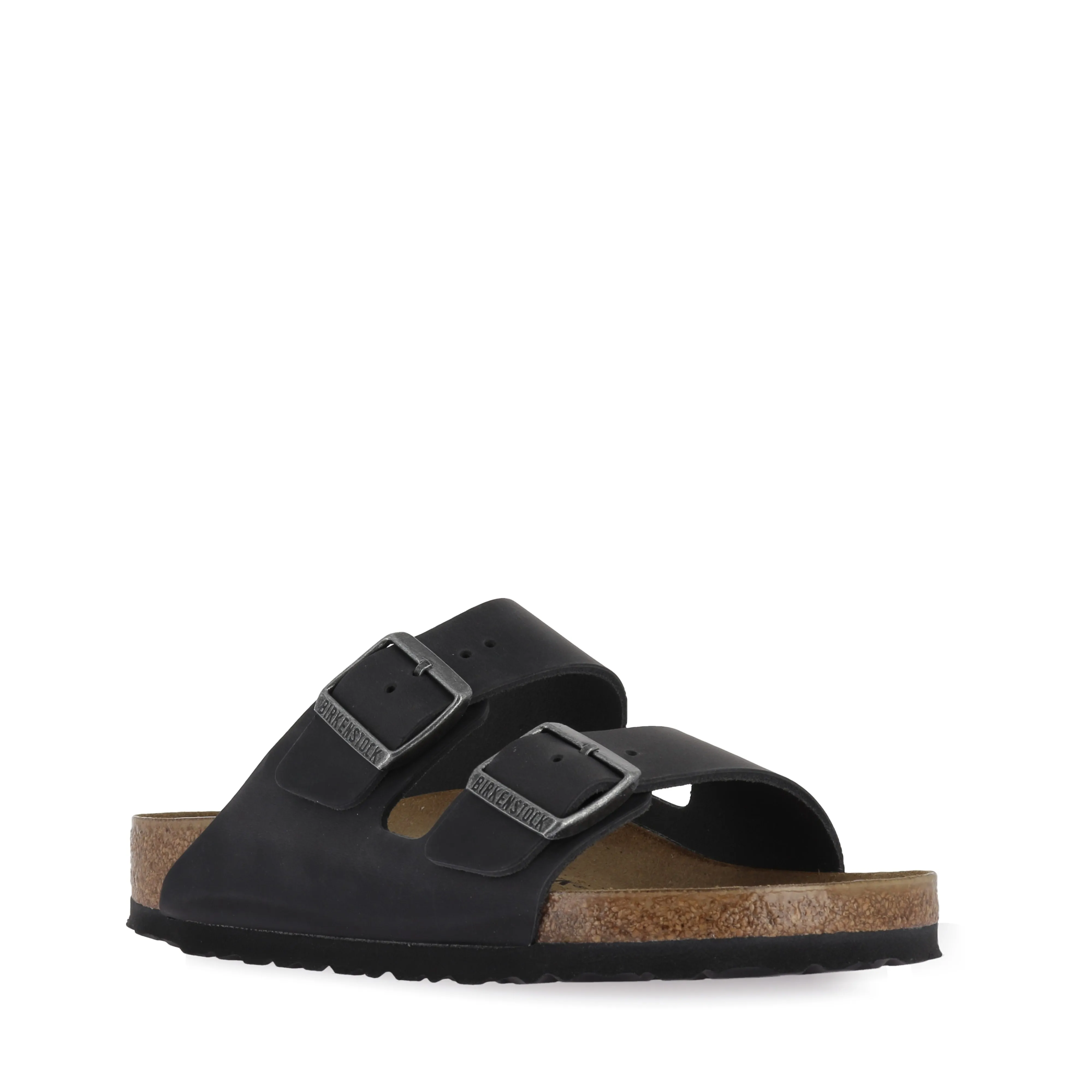 ARIZONA NATURAL LEATHER - OILED BLACK LEATHER Sandal Cleaning Relaxing