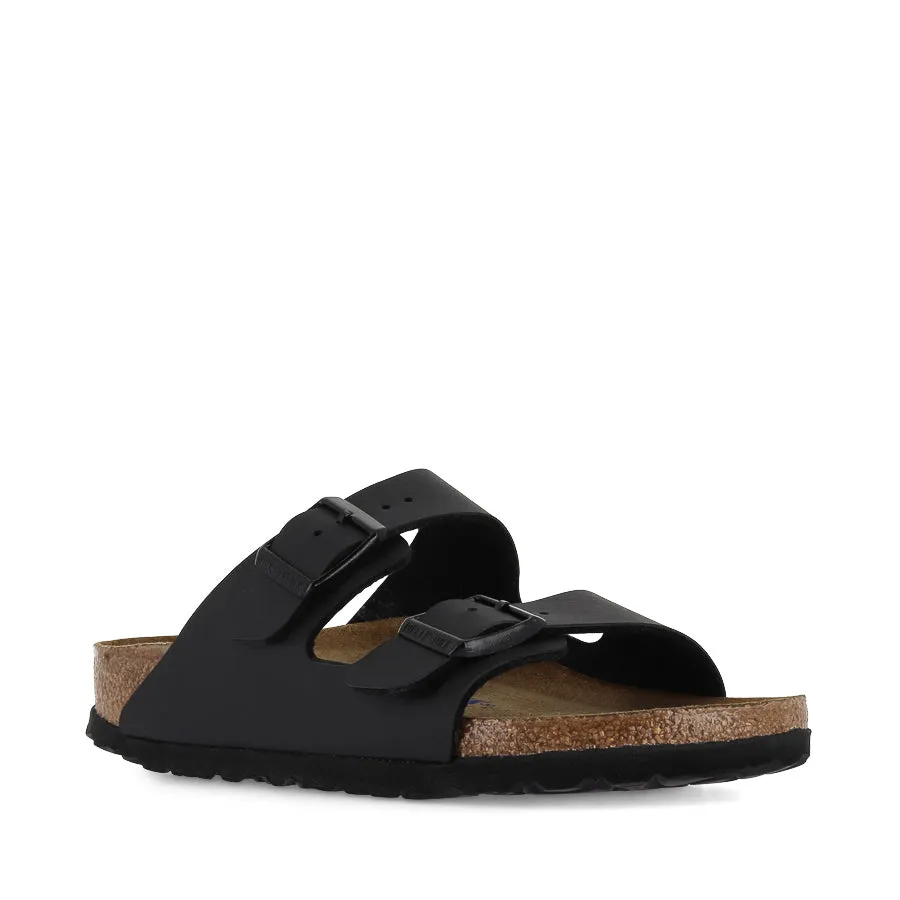 Velcro straps Comfy Feel ARIZONA SFB BIRKO-FLOR NARROW - BLACK