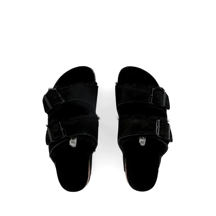 ARIZONA SHEARLING NARROW - BLACK SUEDE Flexible Use