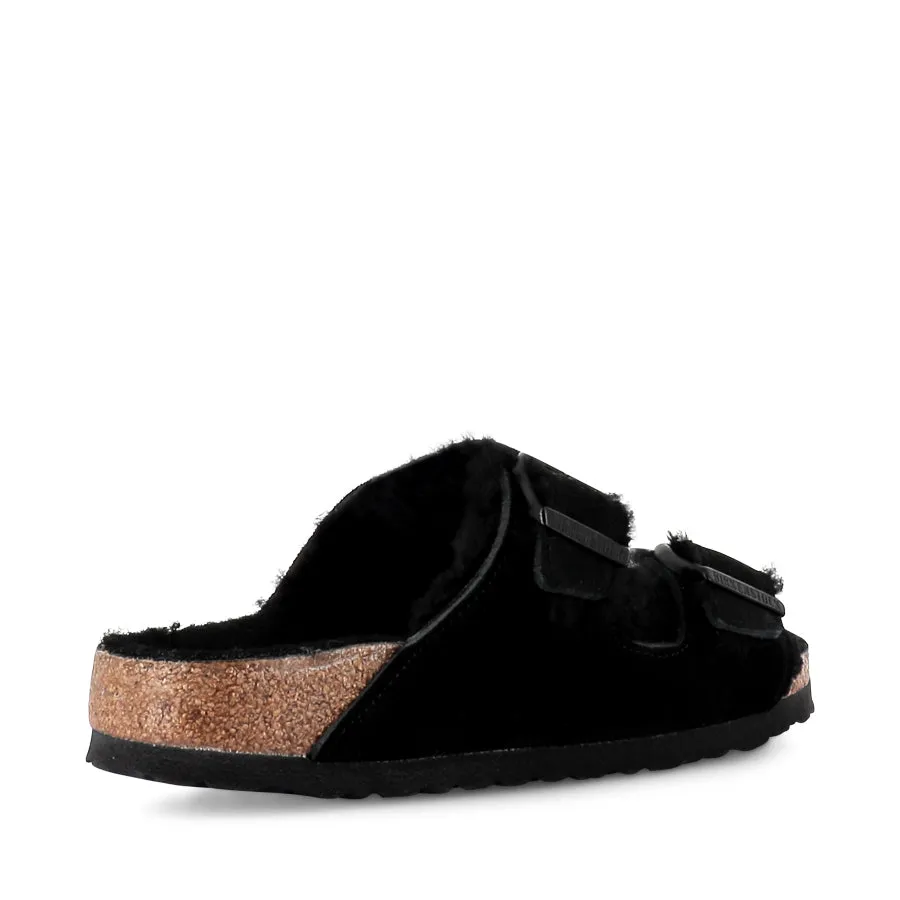 ARIZONA SHEARLING NARROW - BLACK SUEDE Innovative Features Strong Stitching