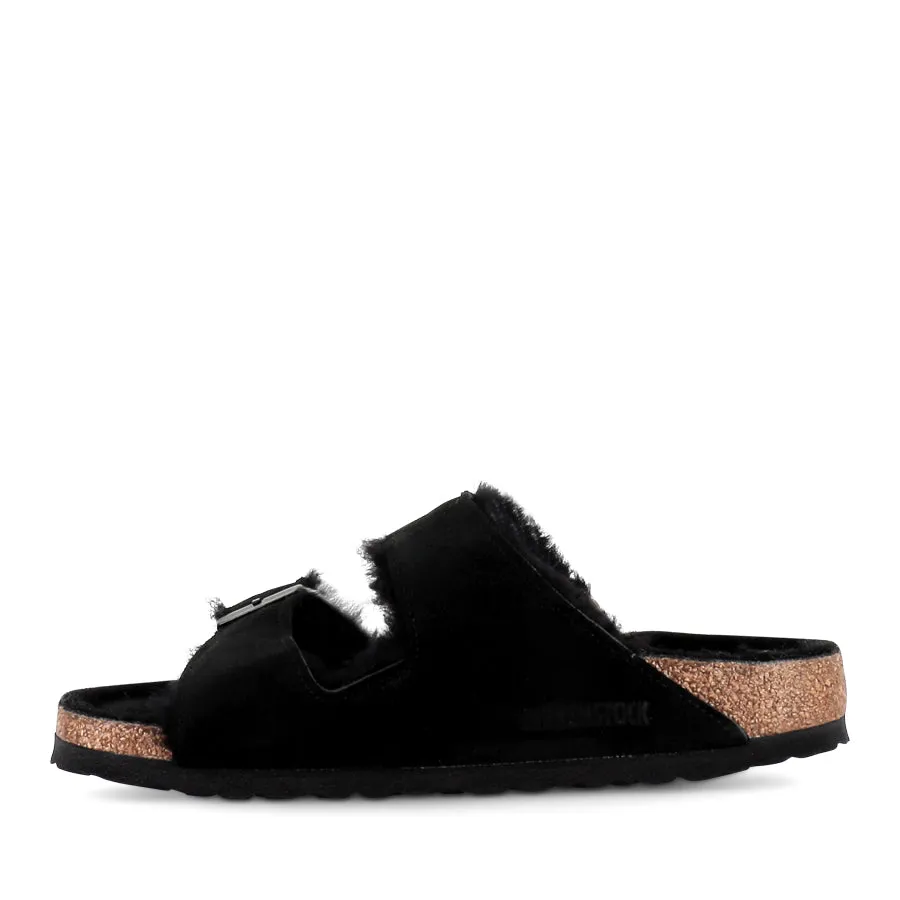 ARIZONA SHEARLING NARROW - BLACK SUEDE Practical Solution Contoured
