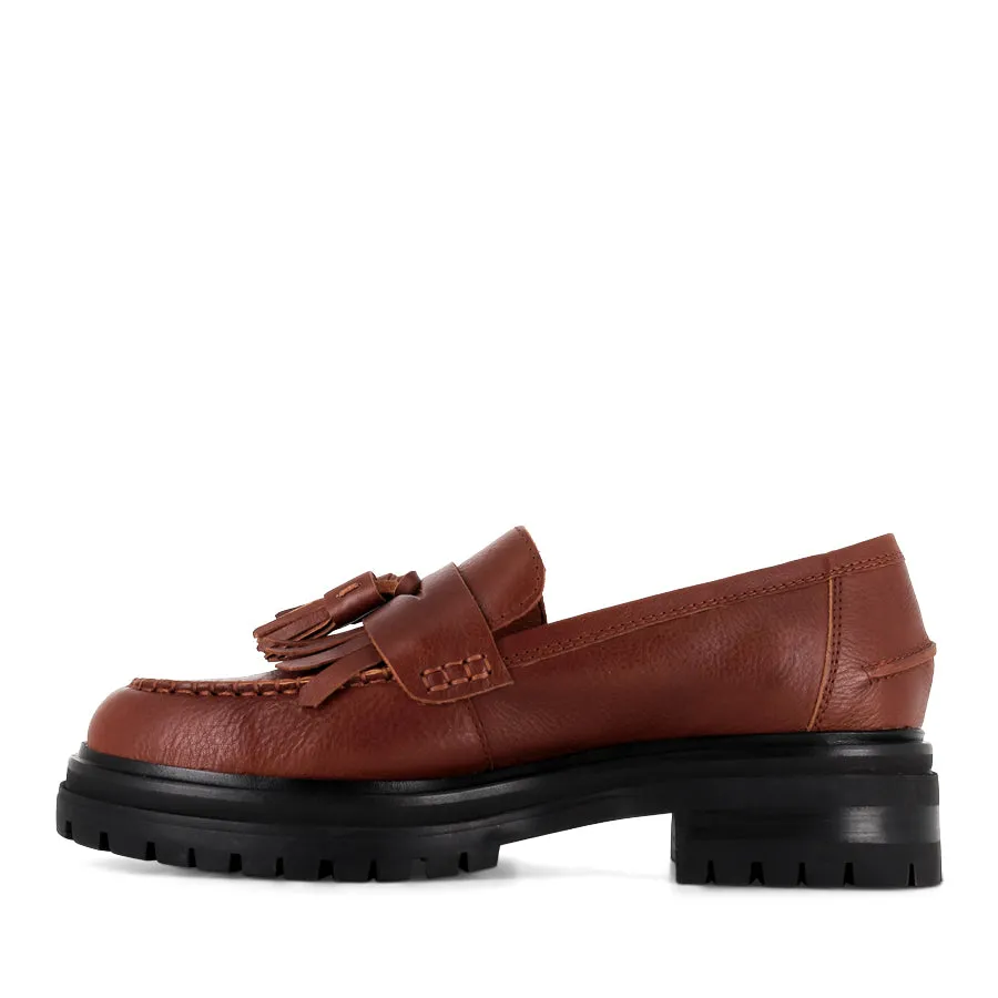 Elastic ARRIN - VINTAGE TAN LEATHER