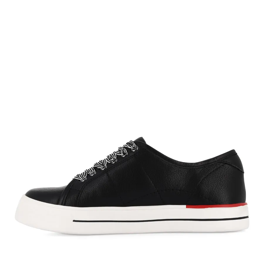 Any Weather Trendy sneakers ASHLEEN W - BLACK LEATHER