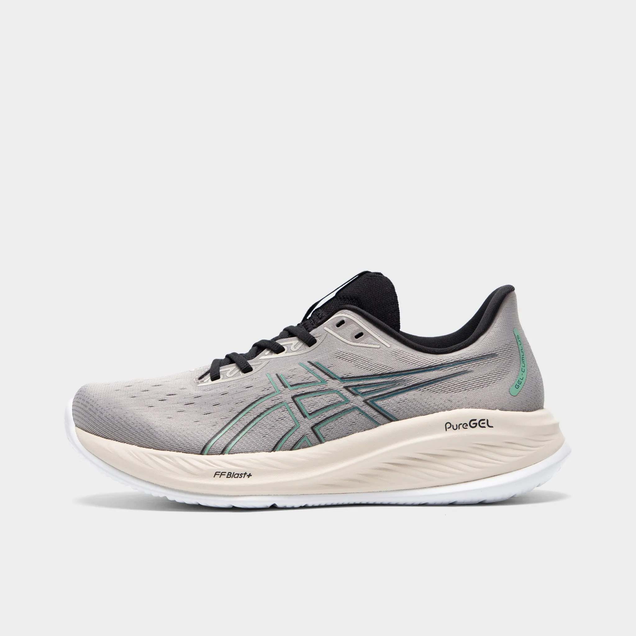 Form Fitting ASICS GEL-Cumulus 26 Moonrock / Dark Mint