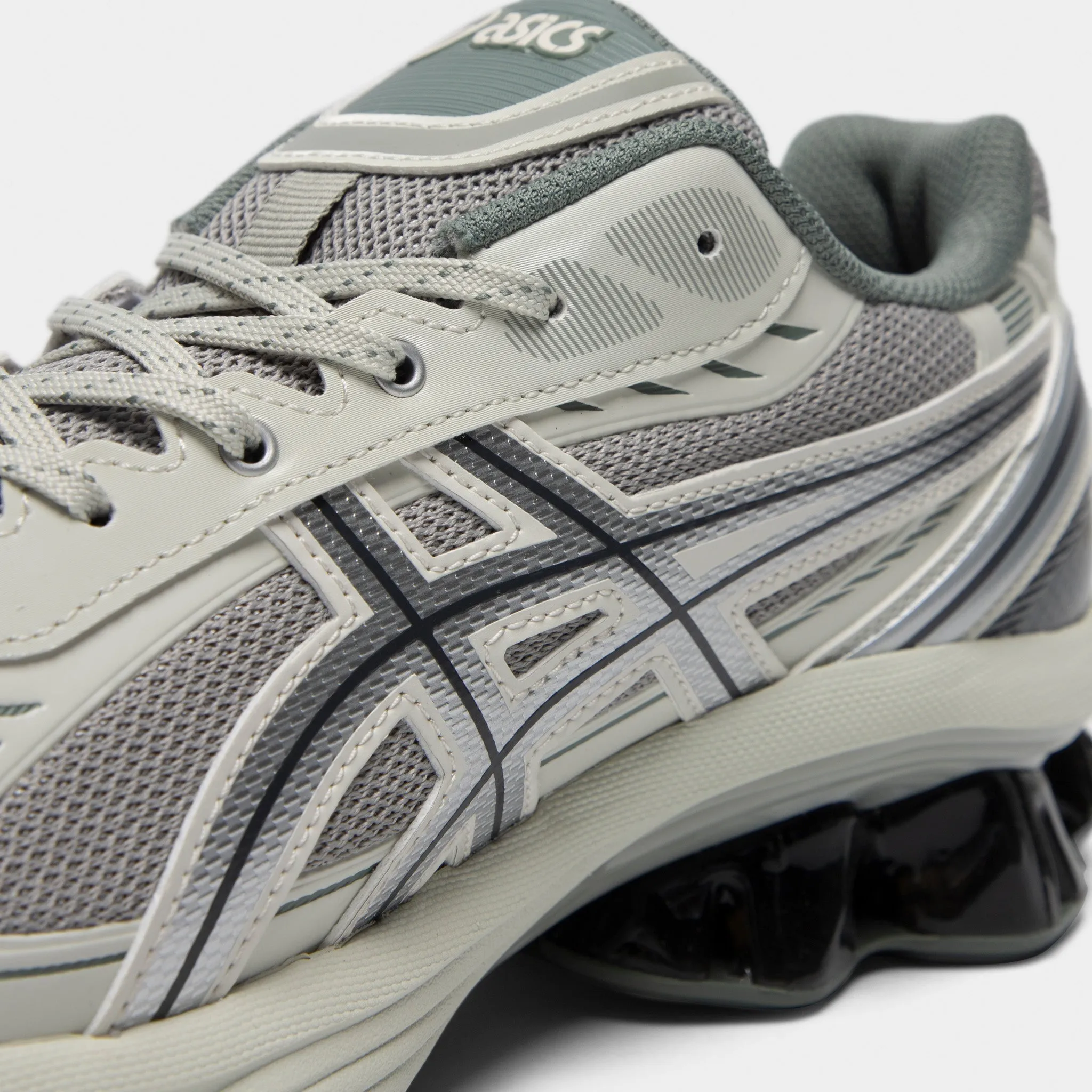 ASICS Gel-Kinetic Fluent Seal Grey / Pure Silver Non Slip Lacing Mesh
