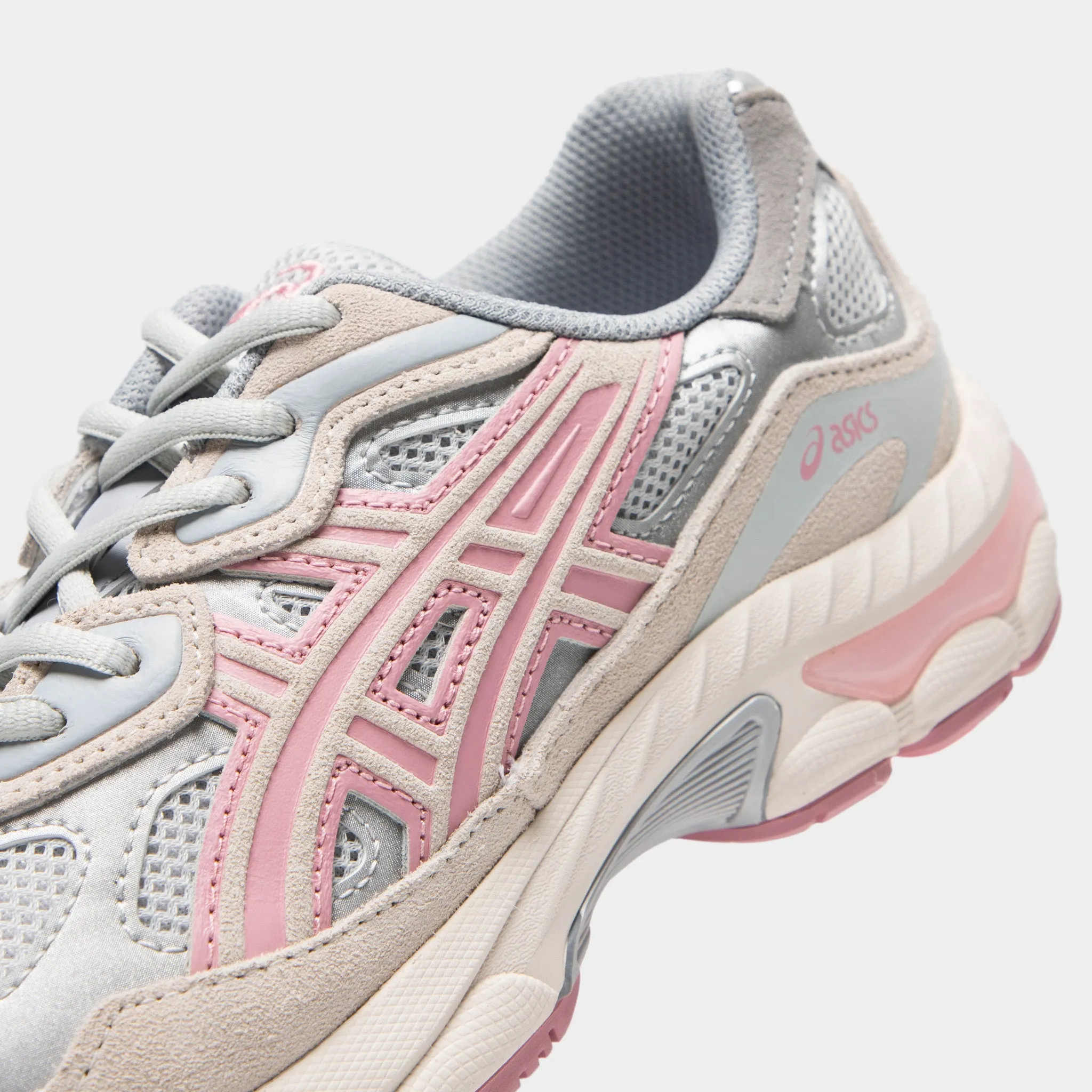 Synthetic Finish ASICS GEL-NYC GS Glacier Grey / Coneflower
