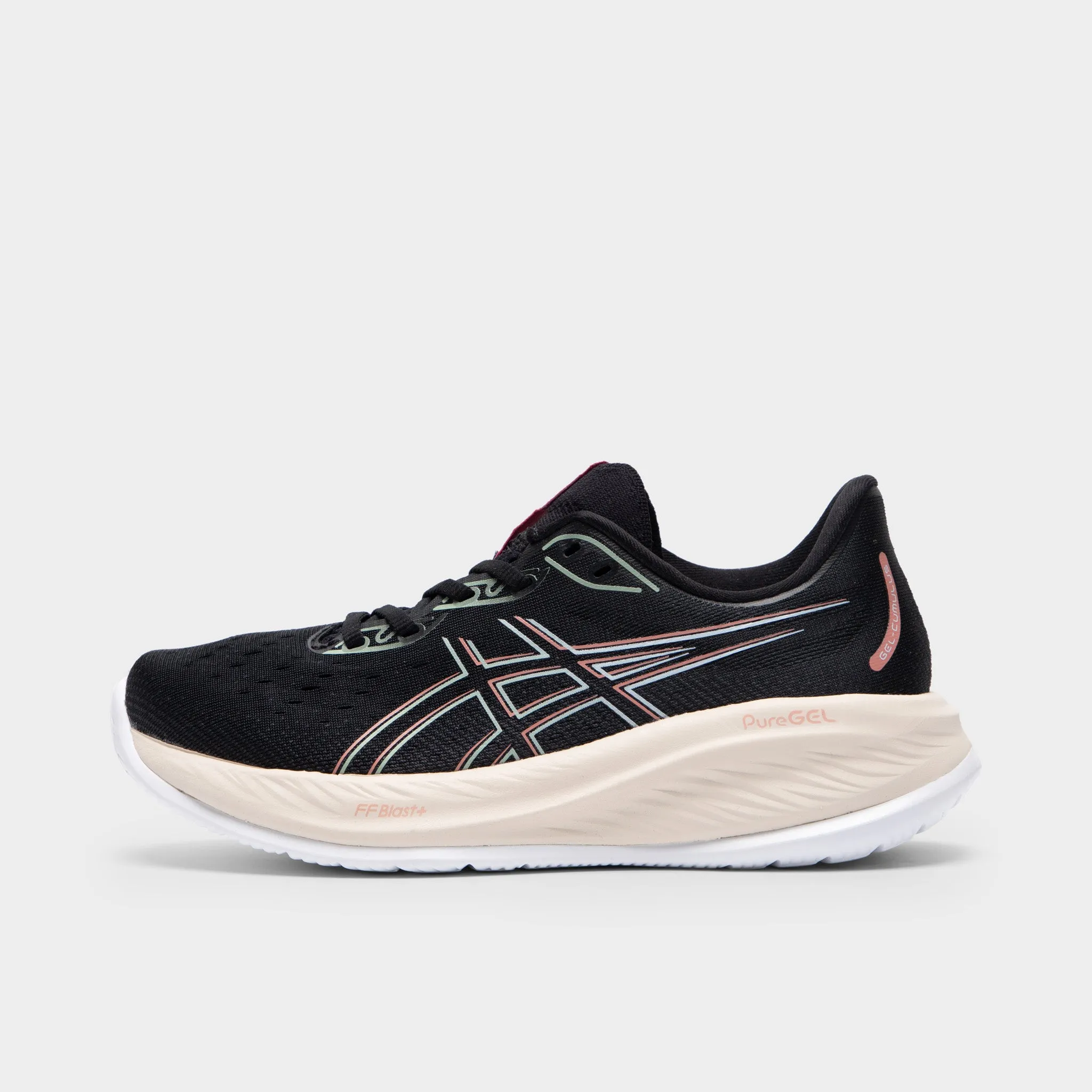 ASICS Women's GEL-Cumulus 26 Black / Dark Jade Hyperbolic Cushioning