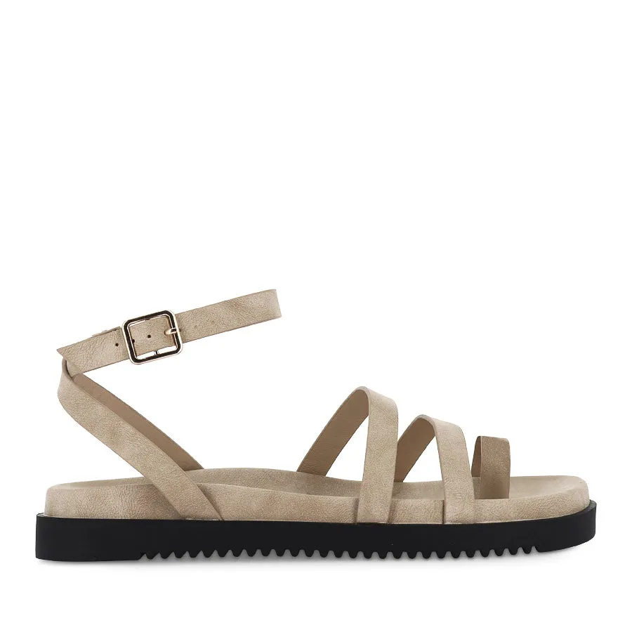 Classic Pair Durable Travel Footwear ASTRID - TAUPE NUBUCK