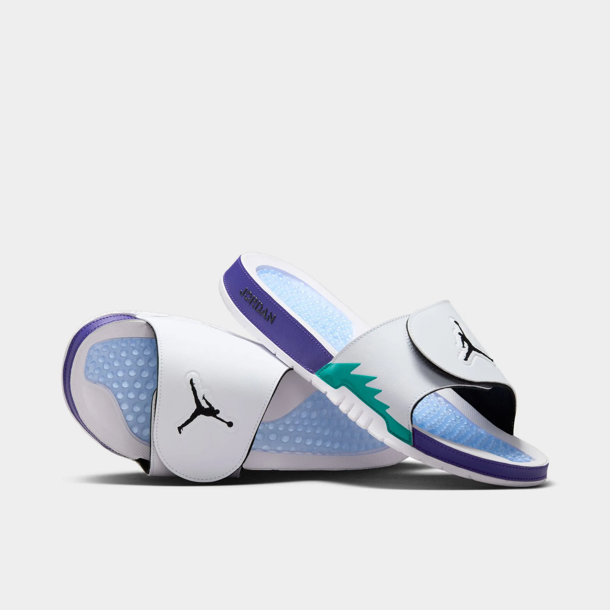 Jordan Hydro V Retro White / Black - New Emerald Athletic Touch Good Support