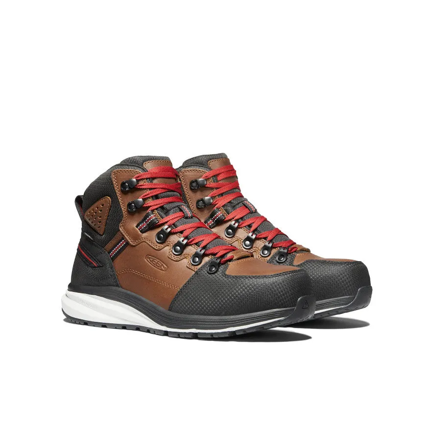 Men's Red Hook Waterproof Boot (Carbon Toe)  |  Tobacco/Black Elevated Comfort