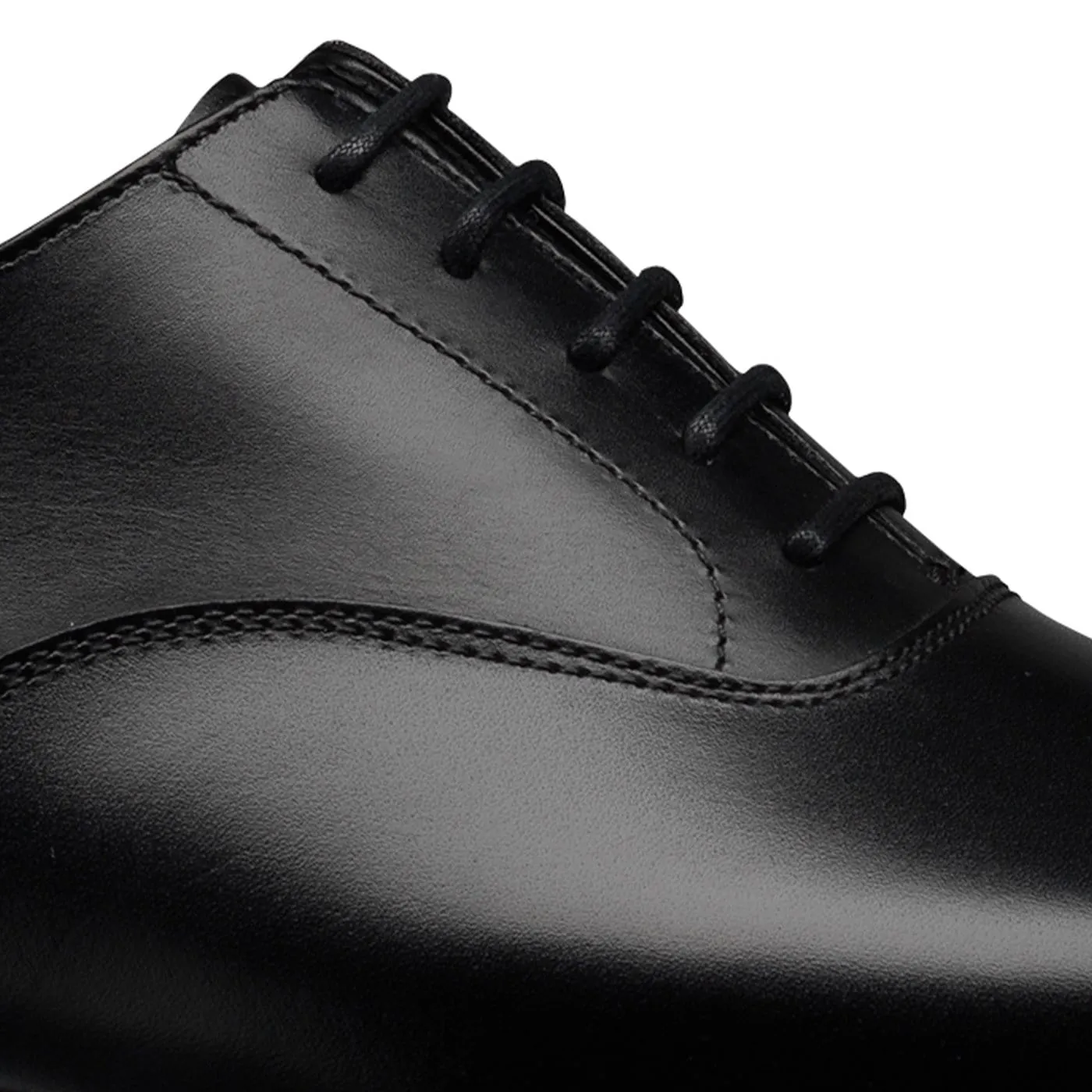Audley Black Calf Simple Leather Stylish Walk