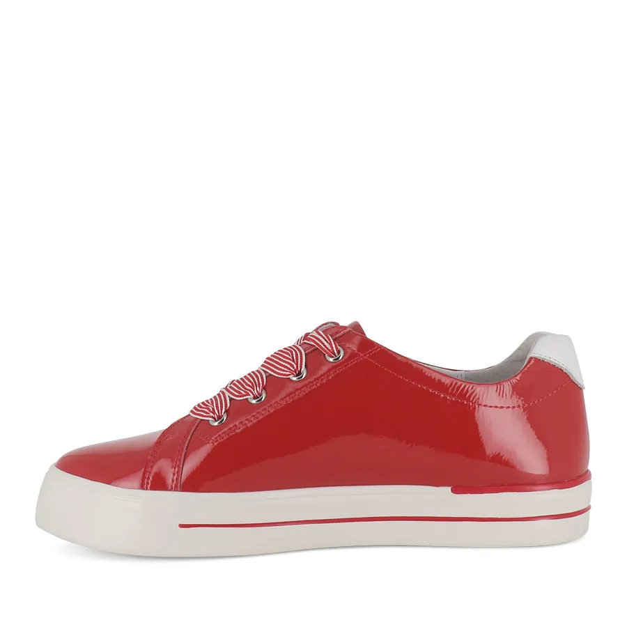 AUDRY W - RED WHITE PATENT LEATHER comfort feature Core Balance
