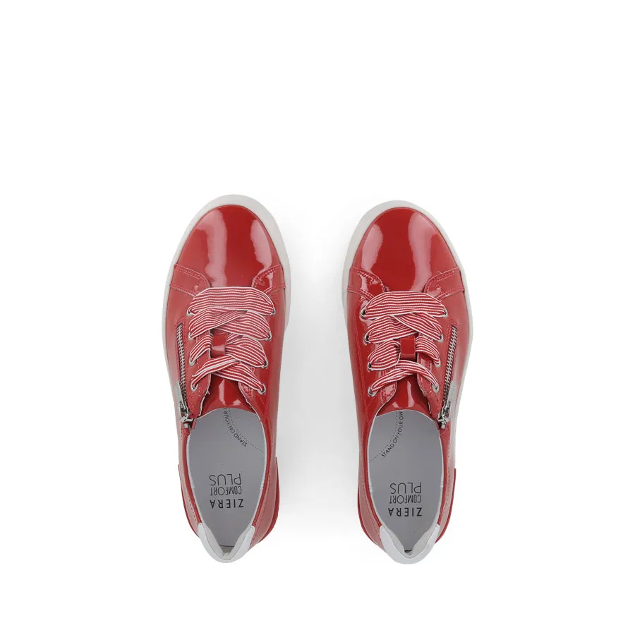 AUDRY W - RED WHITE PATENT LEATHER Trendy Design