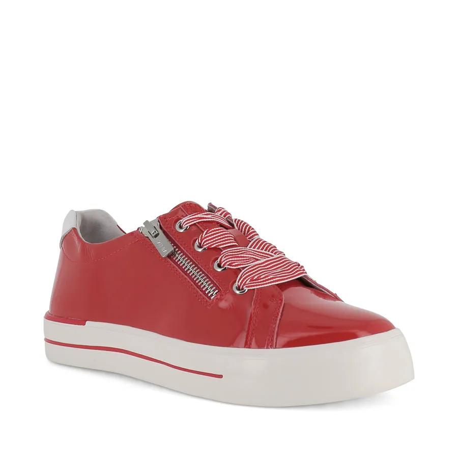 AUDRY W - RED WHITE PATENT LEATHER Sustainable Material Blend Low Use