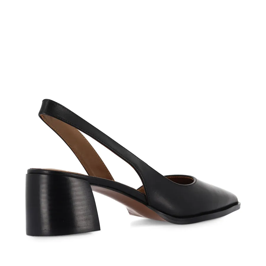 Versatile Footwear Leather Material AURA - BLACK LEATHER