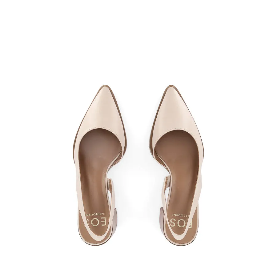 AURA - NUDE LEATHER Daylong Comfort Footwear