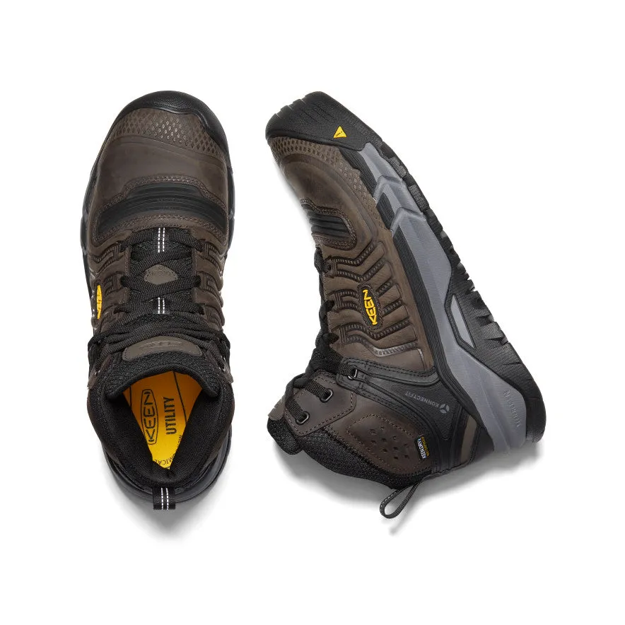 Timeless Performance Cool Design Men's Kansas City  Waterproof Mid (Carbon Toe)  |  Coffee Bean/Black