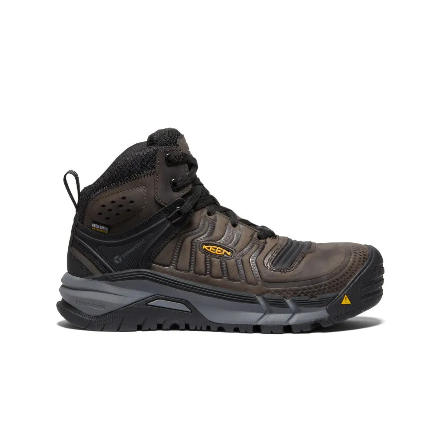 durability - level Men's Kansas City  Waterproof Mid (Carbon Toe)  |  Coffee Bean/Black